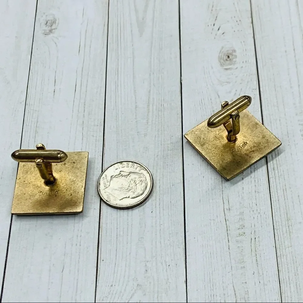 VTG Swank Seahorse Cuff Links‎